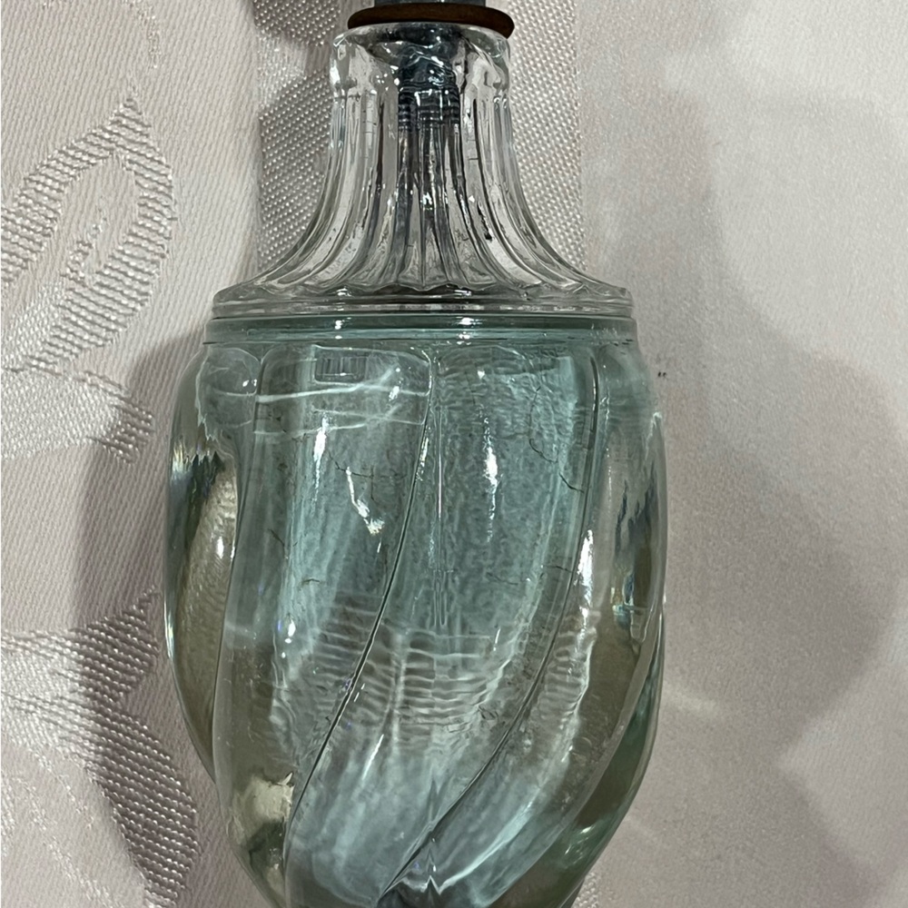 Antique Glass Table Lamp - Picture 4 of 12